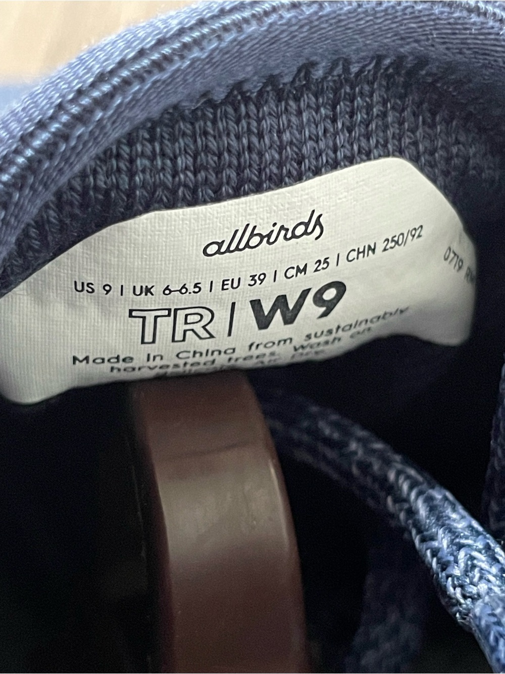 Women’s Navy Knit Casual Sneakers - Picture 4 of 4